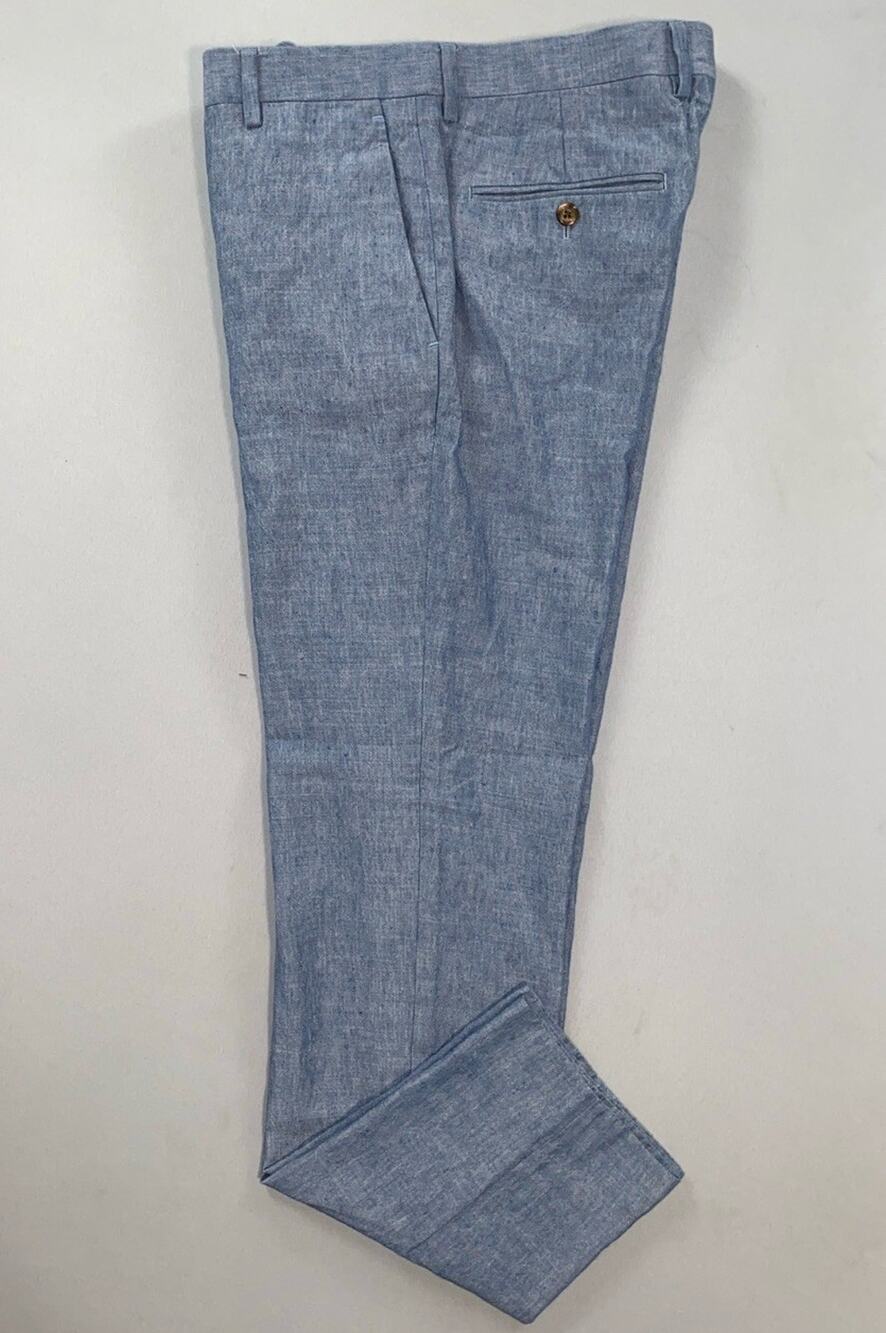 J Crew Italian Fabrics Ludlow Slim Flat Front Wool/Linen Chino Pants. 29X30.5.